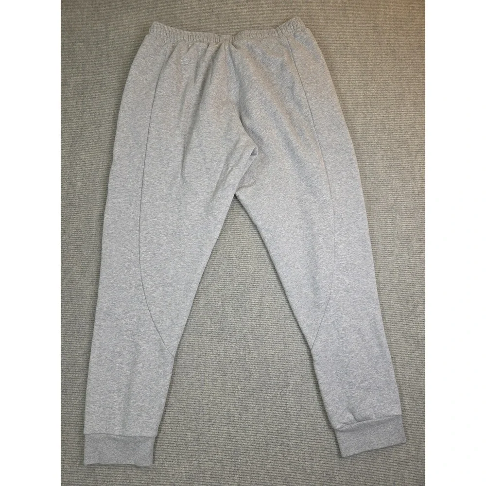 Adidas XL Stadium Fleece Heather Gray Speckled Badge Jogger Athletic Track Pant